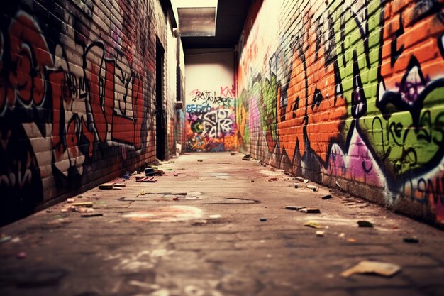 Foto grunge graffiti parede de fundo