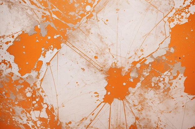 Grunge laranja em fundo de textura branca