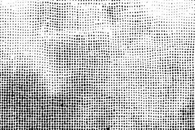 Grunge Negro y Blanco Textura de punto de angustia Fondo Textura de Grunge con puntos de medio tono