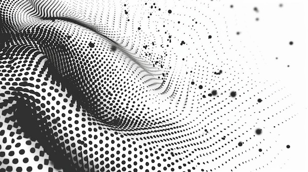 Grunge padrão preto e branco em fundo branco com tons de tela e Crosshatching.