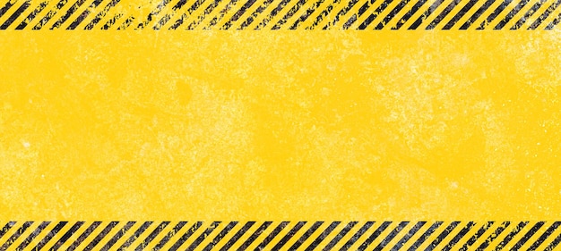 Grunge rayas diagonales amarillas y negras Fondo de advertencia industrial Advertencia Seguridad en la construcción