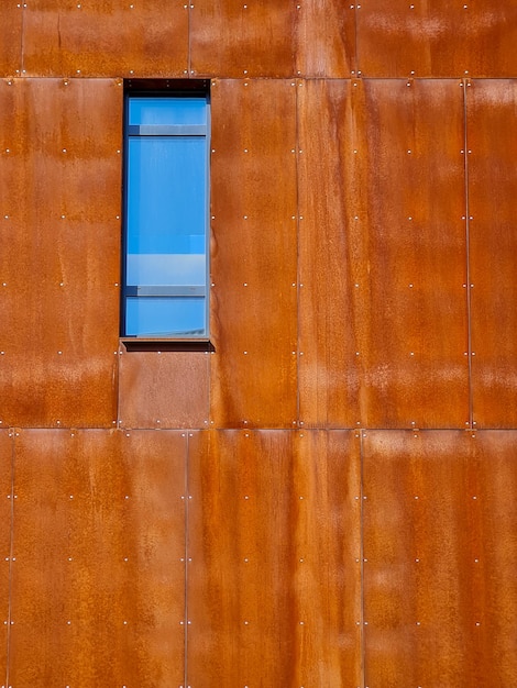 Grunge resistido textura de óxido de fondo de piedra de acero corten de metal marrón naranja oxidado