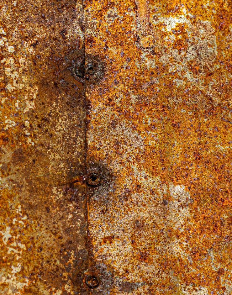 Foto grunge textura de metal enferrujado, ferrugem e fundo de metal oxidado. antigo painel de ferro metálico. alta qualidade