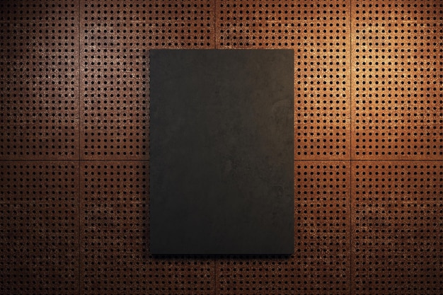 Grunge-Wand mit schwarzer Plakatwand