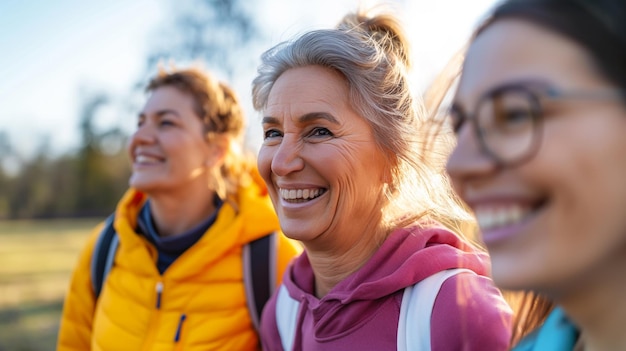 Grupo de acondicionamiento físico para personas mayores activas