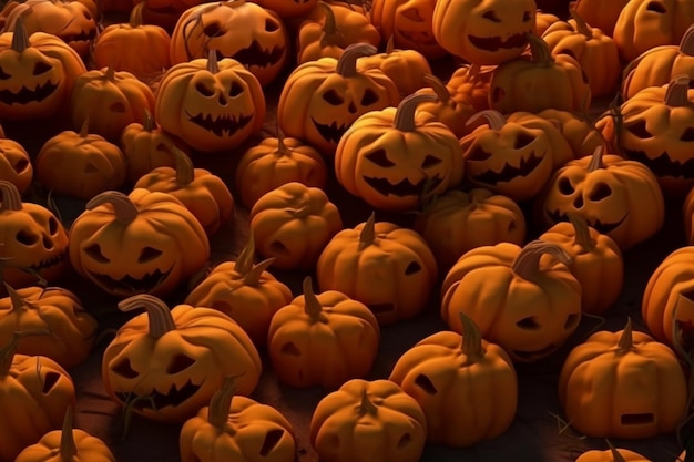 Un grupo de calabazas están sobre una mesa.