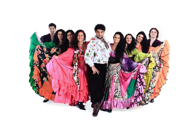 Grupo de danza gitana un espectáculo de danza