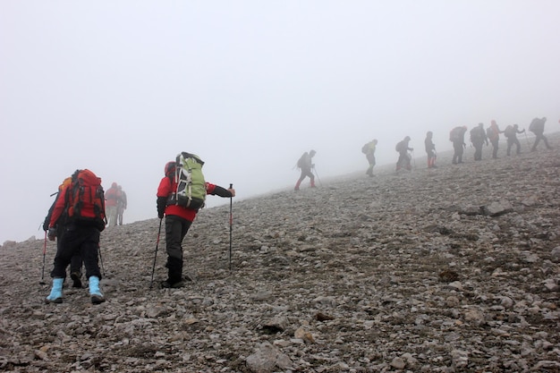 grupo de alpinistas