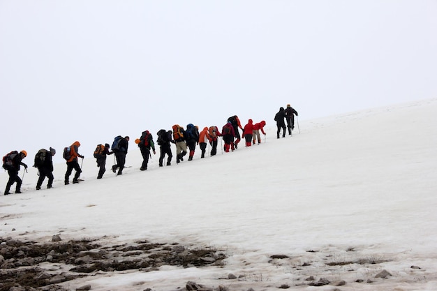 grupo de alpinistas