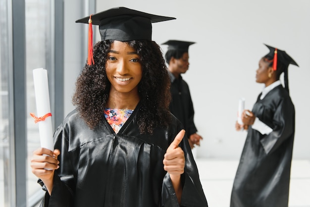 Grupo de alunos afro-americanos de pós-graduação