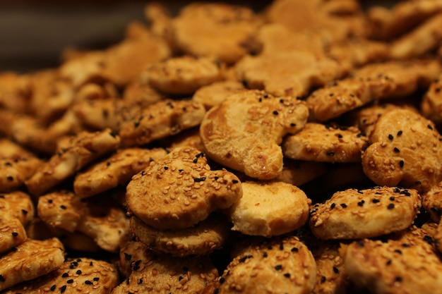 Grupo de biscoitos variados Chocolate com aveia e passas de chocolate branco