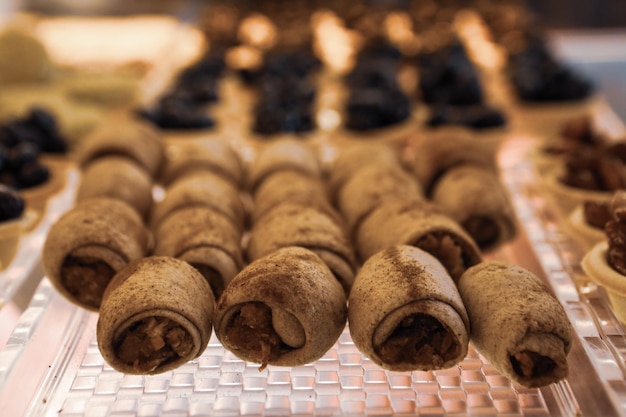 Grupo de biscoitos variados Chocolate com aveia e passas de chocolate branco