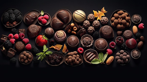 Grupo de chocolates