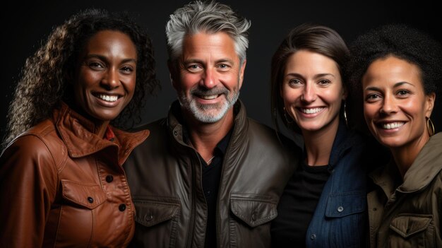 Foto grupo de dias internacionais de diferentes nacionalidades têm um tempo alegre