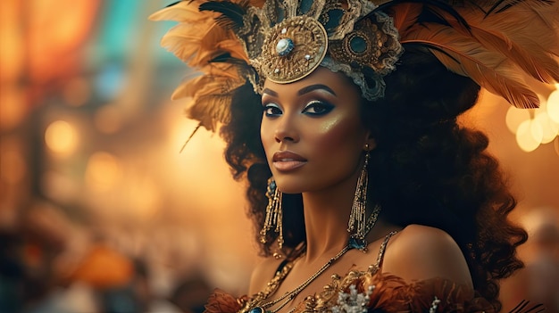 Grupo de mulheres dançando na rua Celebração vibrante do Dia do Carnaval do Movimento e da Unidade