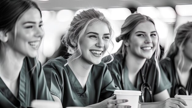 Grupo de mulheres sentadas juntas