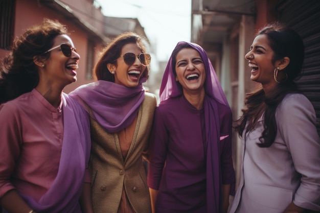 Foto grupo de mulheres unidas