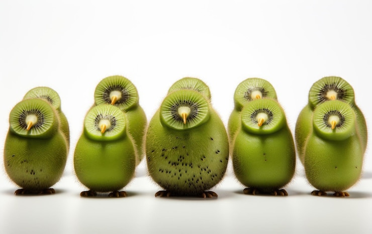 Foto grupo de passarinhos verdes sentados juntos
