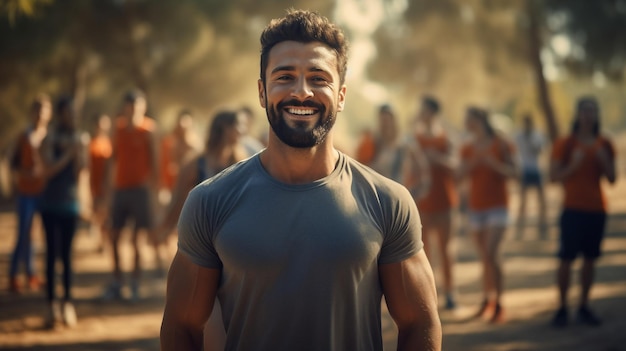 Foto grupo de pessoas correndo em uma corrida dia mundial da saúde