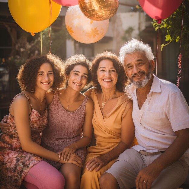 Grupo de pessoas sentadas juntas