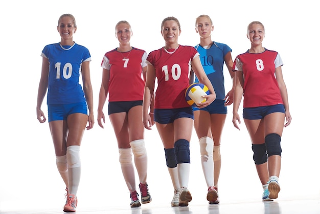 Foto grupo feminino de voleibol