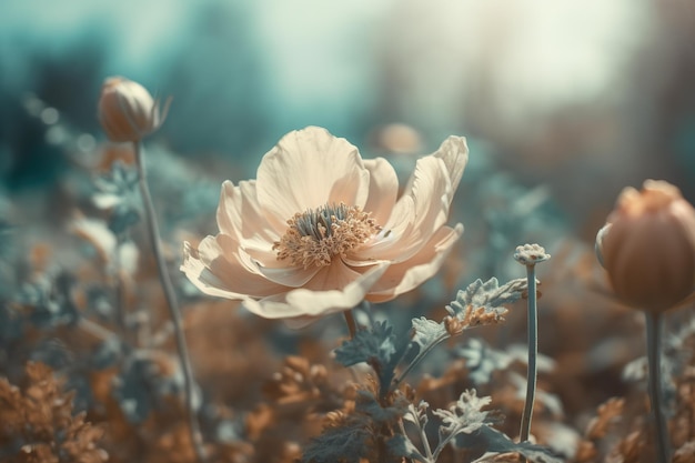 un grupo de flores que se pueden encontrar en la hierba