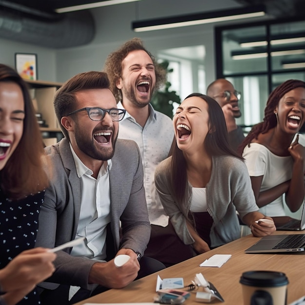 Foto grupo fotográfico de pessoas elaborando um plano de negócios em um escritório