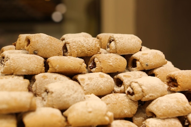 Grupo de galletas surtidas Avena con chispas de chocolate y chocolate blanco con pasas