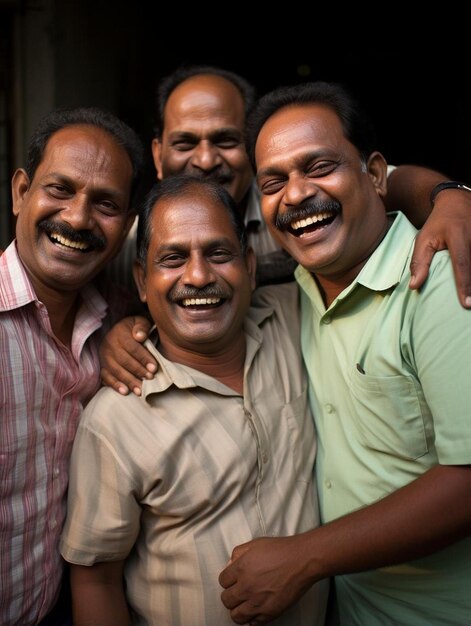 Foto un grupo de hombres de pie uno al lado del otro