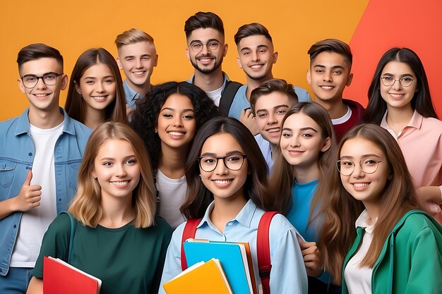 Un grupo de jóvenes posando para una foto con los brazos cruzados