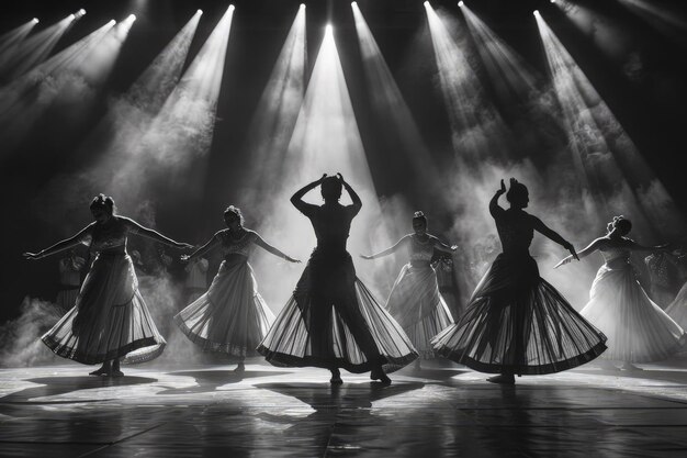 Un grupo de mujeres bailando en un escenario