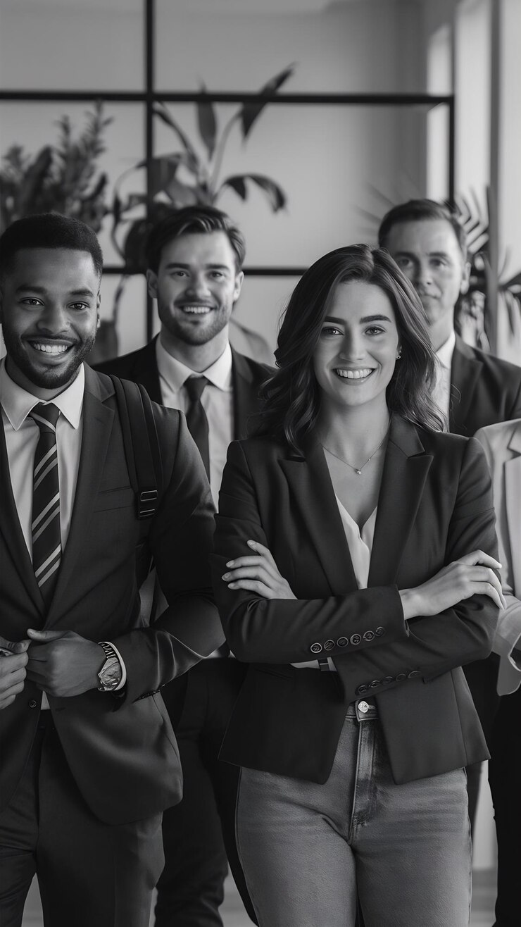 Foto grupo de negocios hombre y mujer foto profesional casual negocios