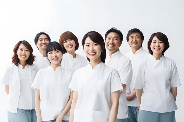 grupo ocupacional diversificado de profissões asiáticas