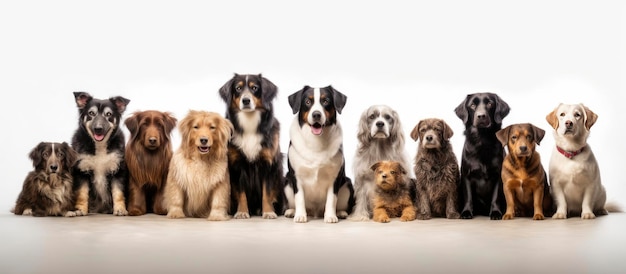 Foto un grupo de perros