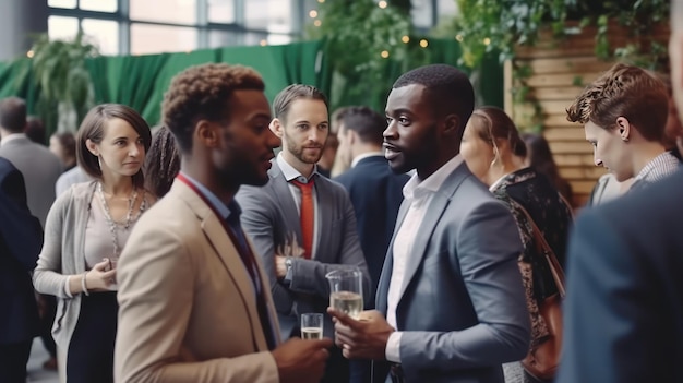 Grupo de personas animando y brindando con champán en la recepción de la boda