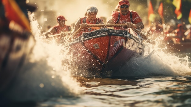 Grupo de personas en un barco