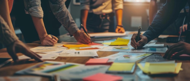 Un grupo de personas está trabajando juntos en un proyecto