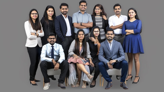 un grupo de personas están posando para una foto juntos