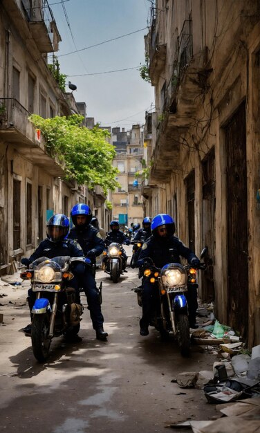 un grupo de personas montando motocicletas por una calle