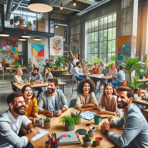 un grupo de personas sentadas en una mesa