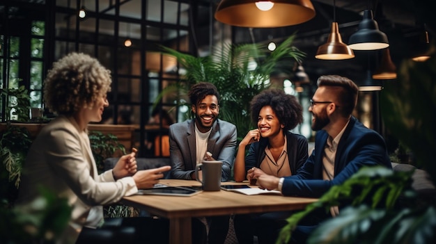 grupo de personas sentadas en una mesa