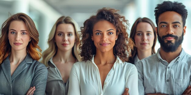 Foto grupo de personas unidas