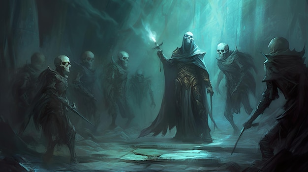 Grupo poderoso lich undead ai gerar