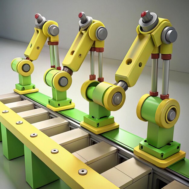 un grupo de robots se muestran con uno que tiene el número 3 en él