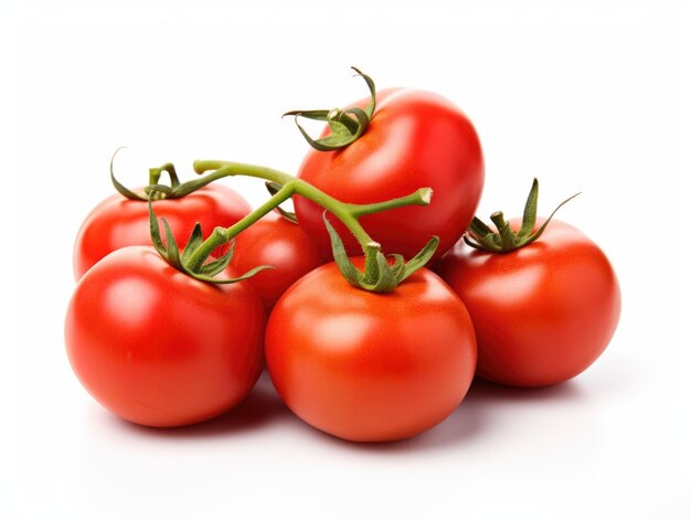 Foto un grupo de tomates sentados uno encima del otro