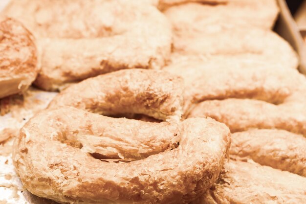 Gruppe verschiedener Kekse Chocolate Chip Haferflocken Rosinen weiße Schokolade