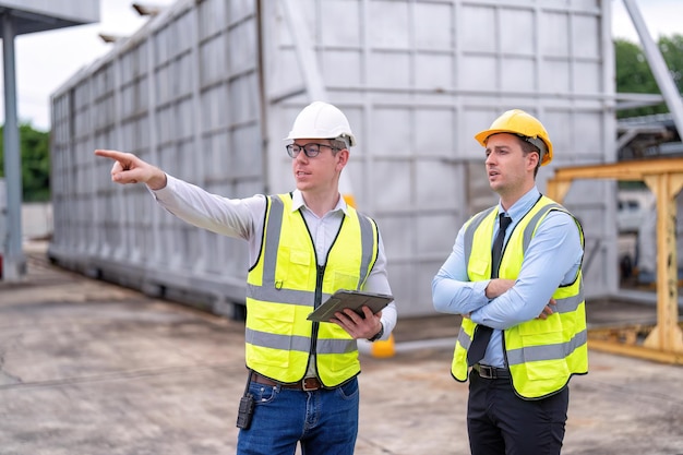 Gruppe von Arbeitern in der Lagerfabrik