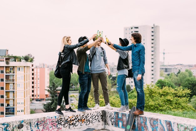 Gruppe von Freunden