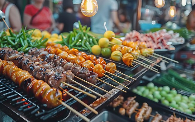 Gruppenverpflegung, Buffet, Speisen im Inneren des Restaurants