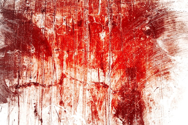 Gruselige blutige weiße Wand mit Blutspritzern für Halloween-Hintergrund